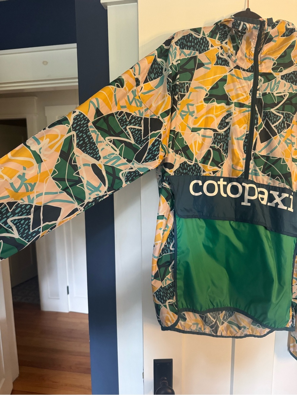 Cotopaxi Teca Half-Zip Windbreaker Jacket Abstract Print Men’s L Like New - Picture 3 of 8